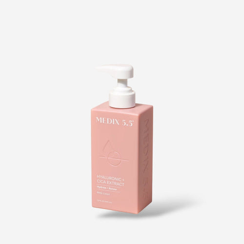 Medix 5.5 Hyaluronic + Cica Extract Hydrate + Renew Body Cream 444ml كريم الجسم ميديكس 5.5 بحمض الهيالورونيك ومستخلص السيكا لترطيب وتجديد الجسم - Princess Cosmetics Qatar