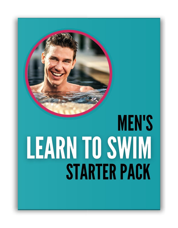 Smiling man in water on Men’s Learn to Swim Starter Pack cover