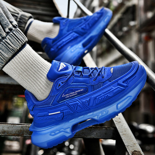 Men's & Women's Popcorn Platform Sneakers - Casual Low Top Mecha Style Shoes