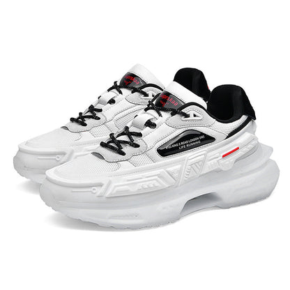 Men's & Women's Popcorn Platform Sneakers - Casual Low Top Mecha Style Shoes