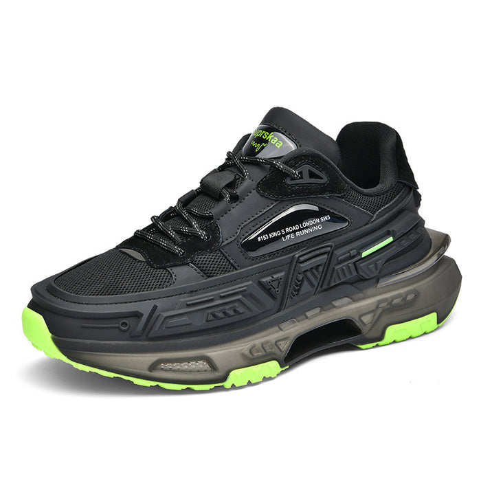 Men's & Women's Popcorn Platform Sneakers - Casual Low Top Mecha Style Shoes