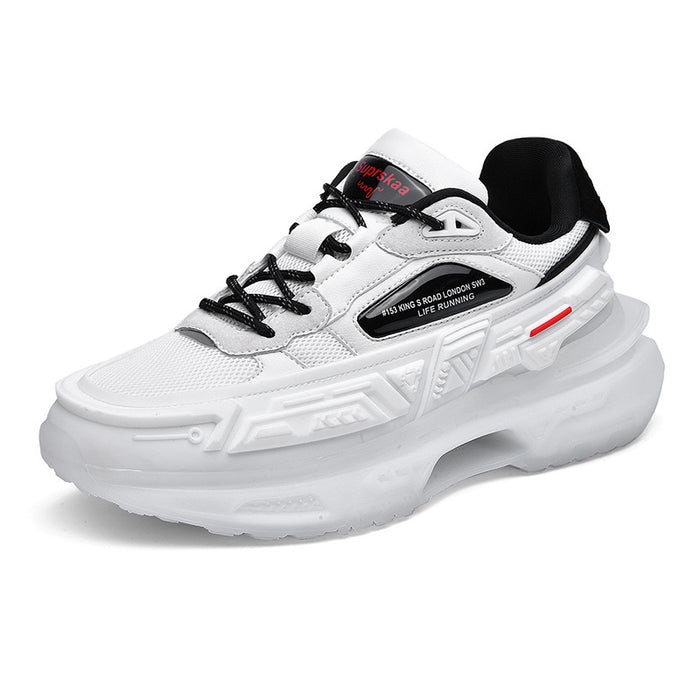 Men's & Women's Popcorn Platform Sneakers - Casual Low Top Mecha Style Shoes
