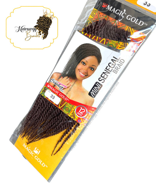 Mini Senegal Braid Twist Crochet Hair 12"