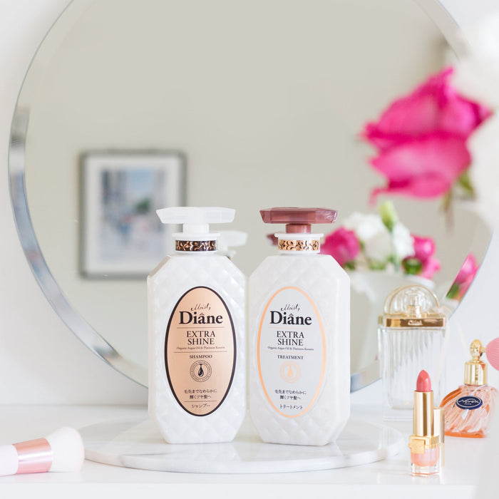 Moist Diane Extra Moist & Shine Line 450ml خط مويست ديان فائق الترطيب واللمعان - Princess Cosmetics Qatar