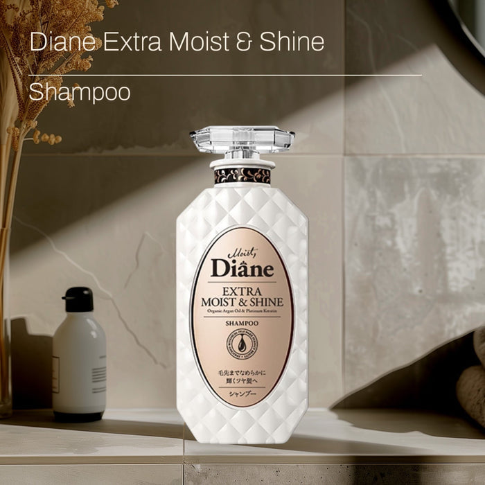Moist Diane Extra Moist & Shine Line 450ml خط مويست ديان فائق الترطيب واللمعان - Princess Cosmetics Qatar