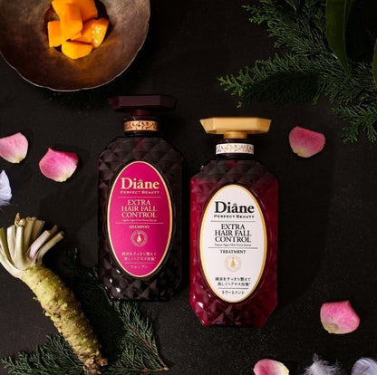 Moist Diane Perfect Beauty Extra Hair Fall Control Line 450ml خط التحكم في تساقط الشعر الإضافي من مويست ديان بيرفكت بيوتي - Princess Cosmetics Qatar
