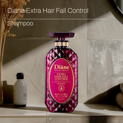 Moist Diane Perfect Beauty Extra Hair Fall Control Line 450ml خط التحكم في تساقط الشعر الإضافي من مويست ديان بيرفكت بيوتي - Princess Cosmetics Qatar