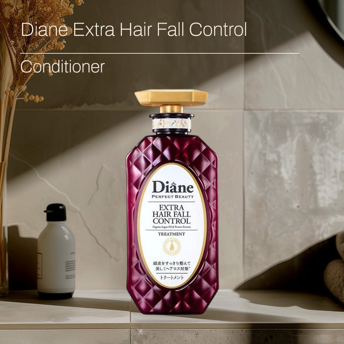 Moist Diane Perfect Beauty Extra Hair Fall Control Line 450ml خط التحكم في تساقط الشعر الإضافي من مويست ديان بيرفكت بيوتي - Princess Cosmetics Qatar