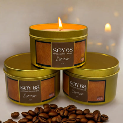 Moisturizer Candle for Pedicure - Foot Body Massage 6oz/each