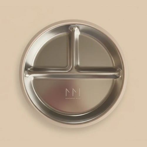Montessori Mates Stainless Steel Divider Plate w' Lid
