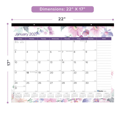 Monthly Desk Pad Calendar, Passion, 2027 (C194113-27)