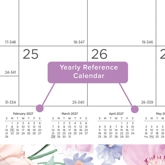 Monthly Desk Pad Calendar, Passion, 2027 (C194113-27)