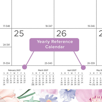 Monthly Desk Pad Calendar, Passion, 2027 (C194113-27)