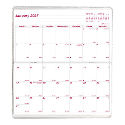 Monthly Two-Year Pocket Planner, Assorted Designs, 2027-2028 (CA424.ASX-27)