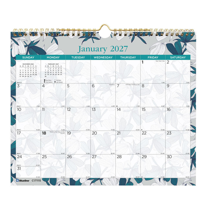 Monthly Wall Calendar, Garden, 2027 (C171115-27)