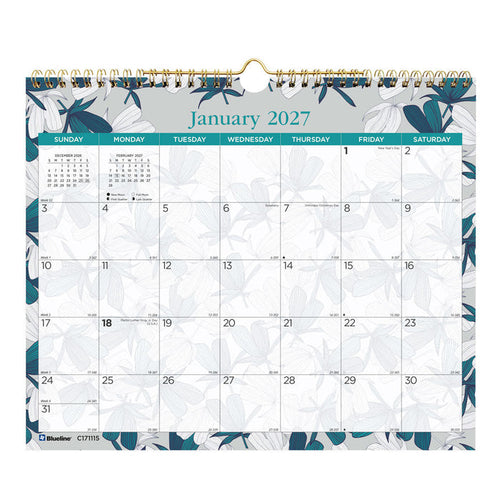 Monthly Wall Calendar, Garden, 2027 (C171115-27)