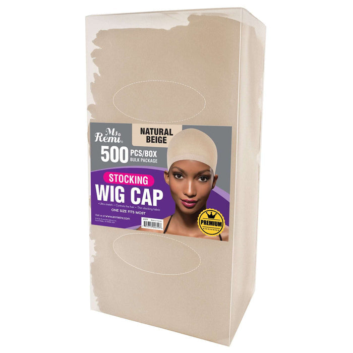 Ms. Remi Stocking Wig Cap Value Pack, 500 Count, Beige