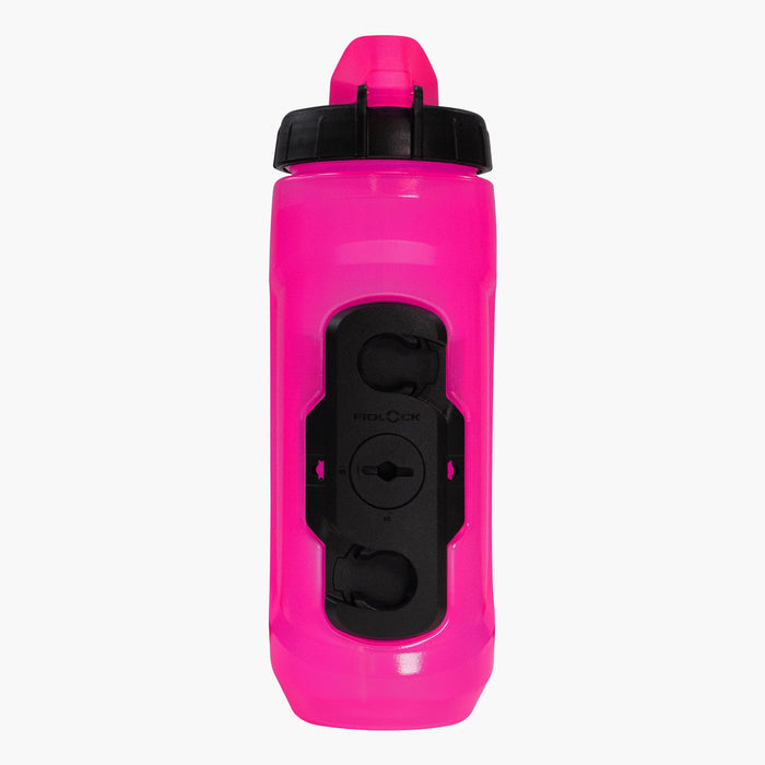 Muc-Off x Fidlock Twist Bottle 590ml - Pink + Bike Base