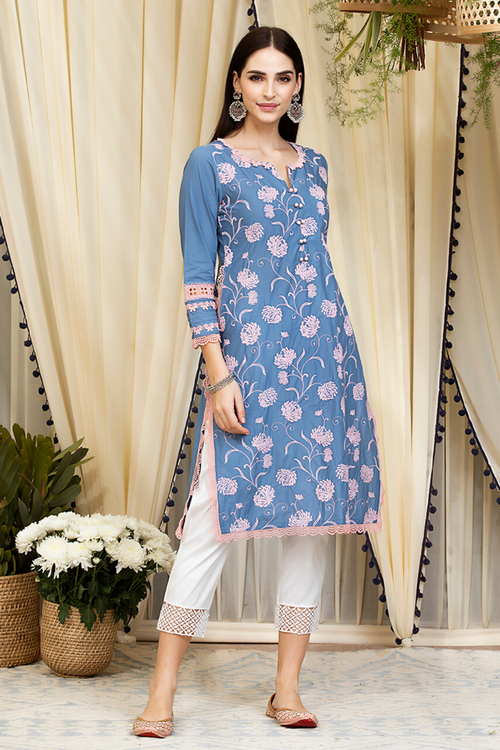 Mulmul Supima Cotton Claudia Kurta