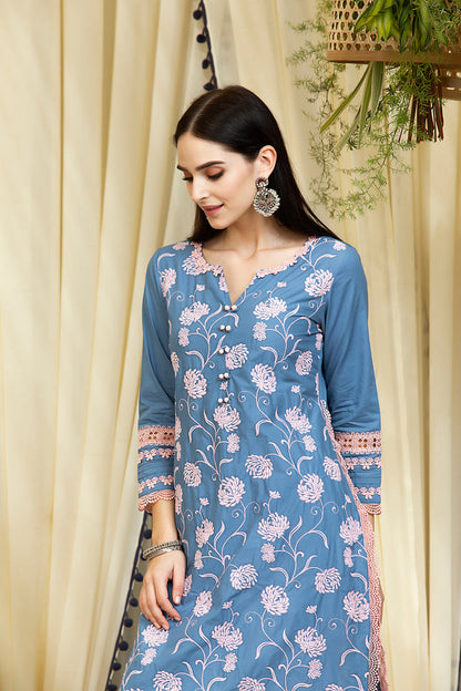 Mulmul Supima Cotton Claudia Kurta