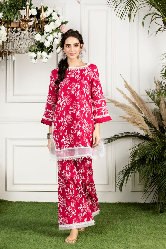 Mulmul Supima Cotton Hydrangea Kurta