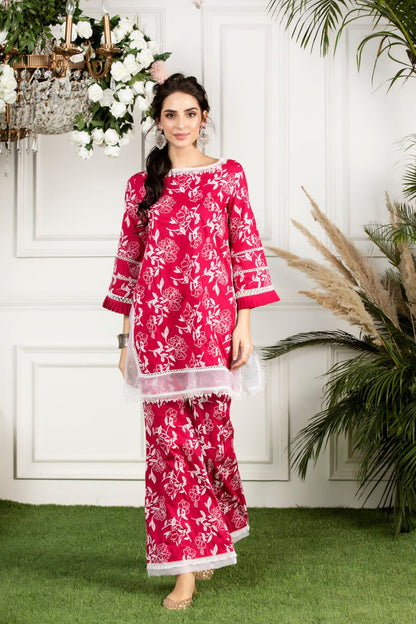 Mulmul Supima Cotton Hydrangea Kurta