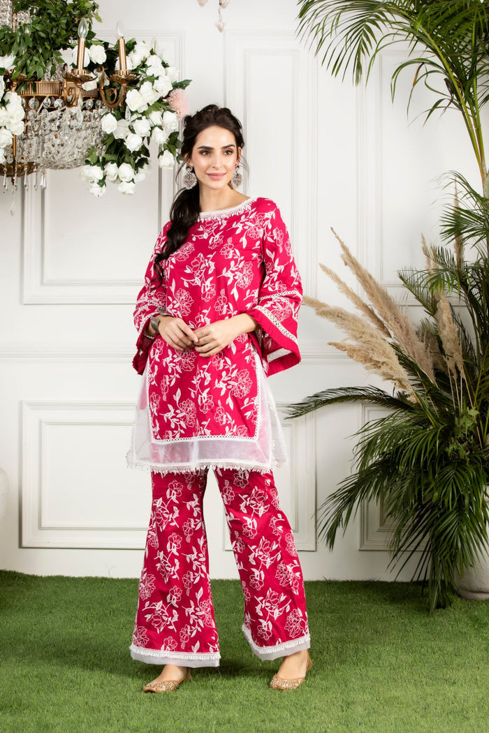 Mulmul Supima Cotton Hydrangea Kurta