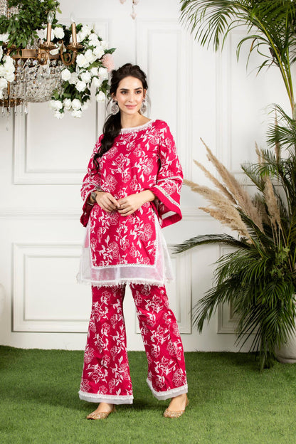 Mulmul Supima Cotton Hydrangea Kurta