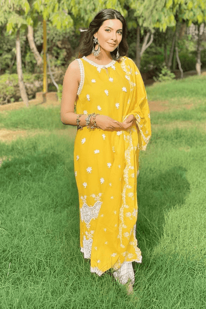 Mulmul Supima Cotton Paradise Mango Kurta