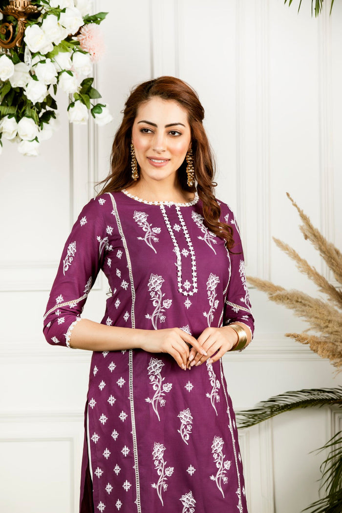 Mulmul Supima Cotton Rue Kurta