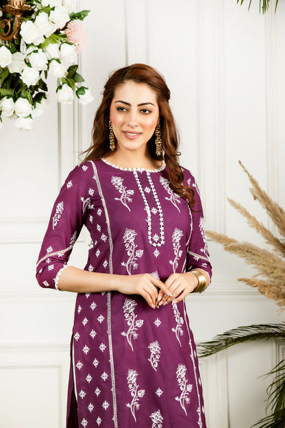 Mulmul Supima Cotton Rue Kurta