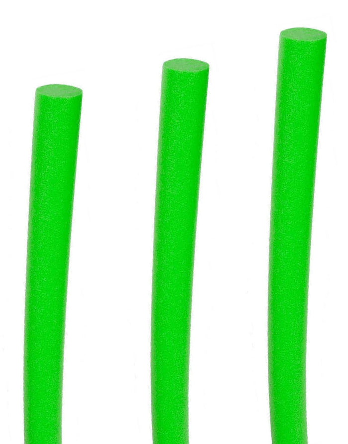 Neon green foam comfy swimming noodle sticks for DIY crafting