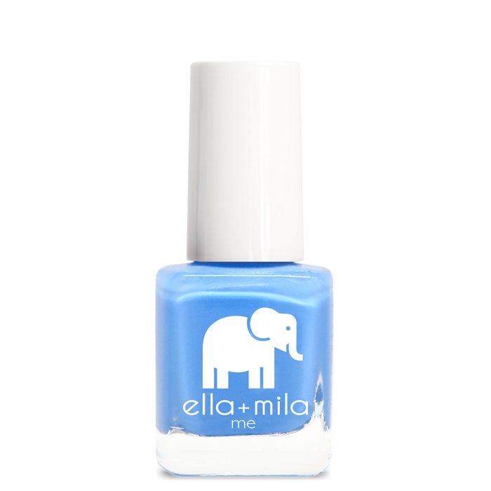 My Pool Party baby blue shimmer nail polish bottle – ella+mila