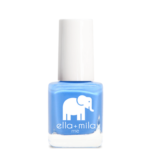 My Pool Party baby blue shimmer nail polish bottle – ella+mila