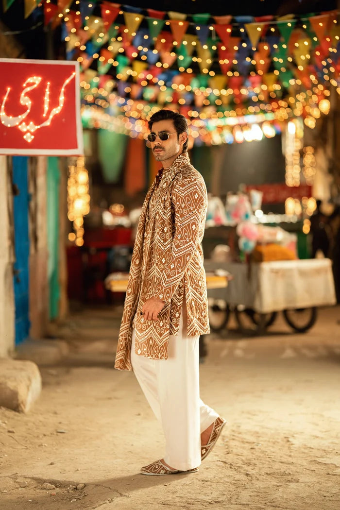 NAQOOSH – BROWN KURTA PAJAMA