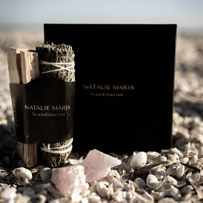 Natalie Maria Scandinavian - Palo Santo & Cedertræ - Energi med Rosa Kvarts