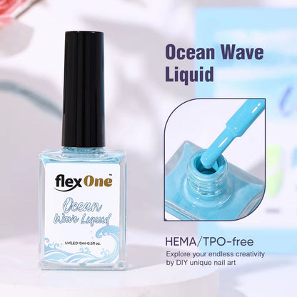[NEW 2026] Set 12 Colors Wave Gel + free 2 Base Wave gel - Ocean wave gel
