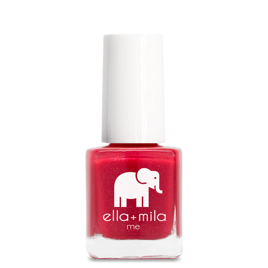 No Place Like Home shimmery ruby red nail polish bottle – ella+mila