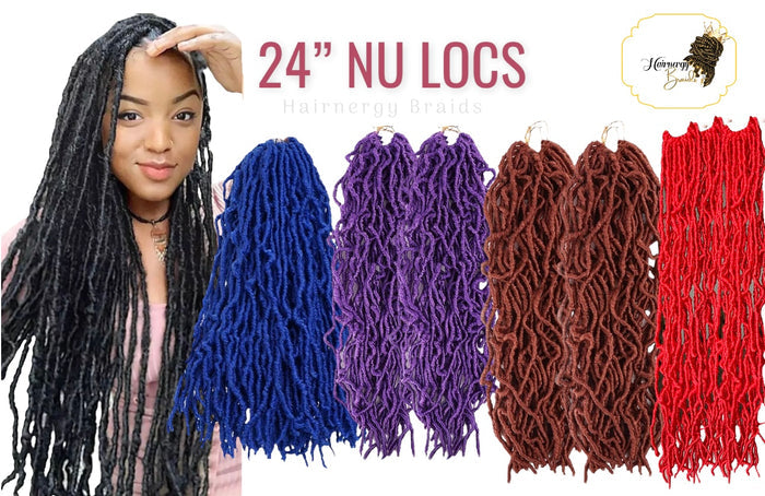 NU Locs Crochet Hair 24"