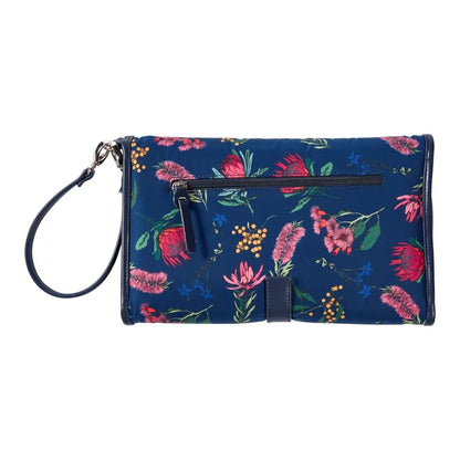 OiOi Nappy Clutch - Navy Botanical