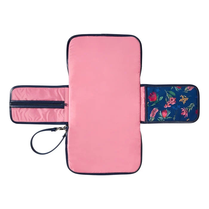 OiOi Nappy Clutch - Navy Botanical