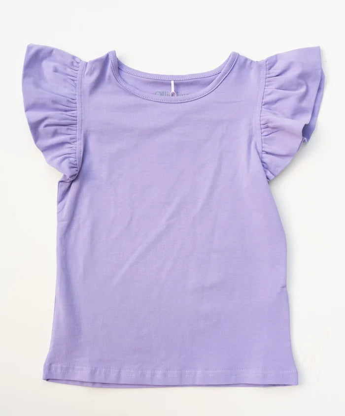 Ollie Jay Flutter Tee-Purple