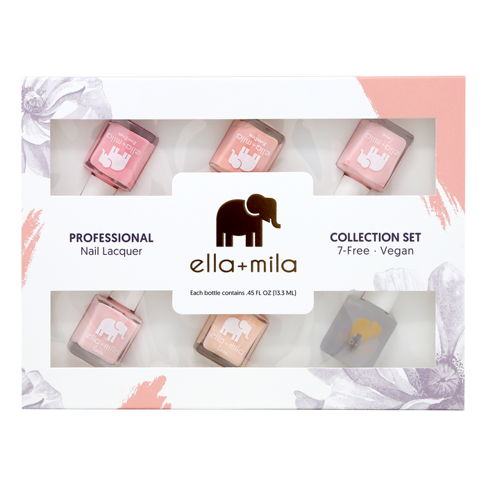 Ombre Collection Set A 5-pack nail polish gift box, front view