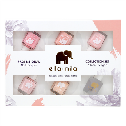 Ombre Collection Set A 5-pack nail polish gift box, front view