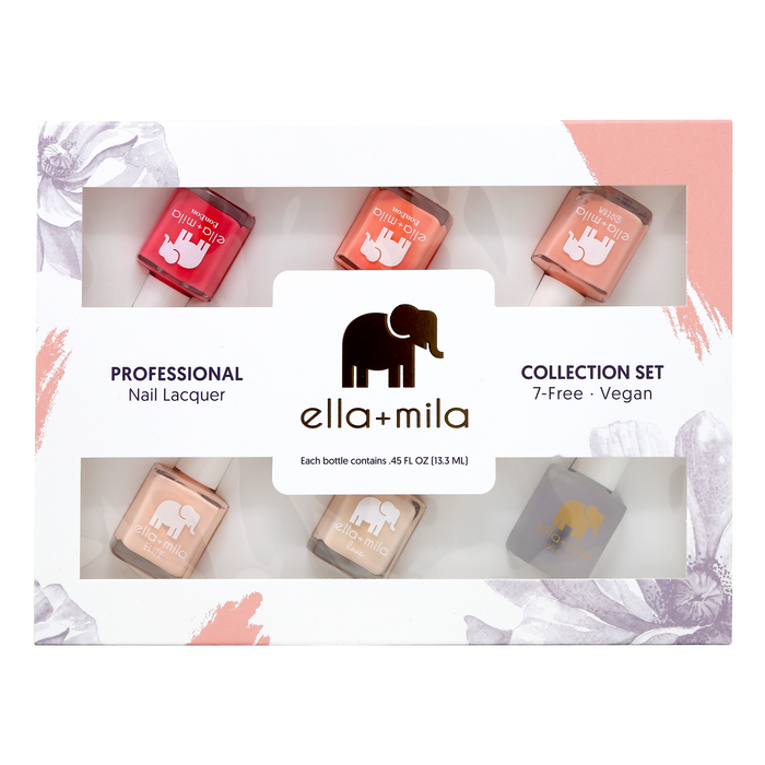 Ombre Collection Set B 5-pack nail polish gift box, front view