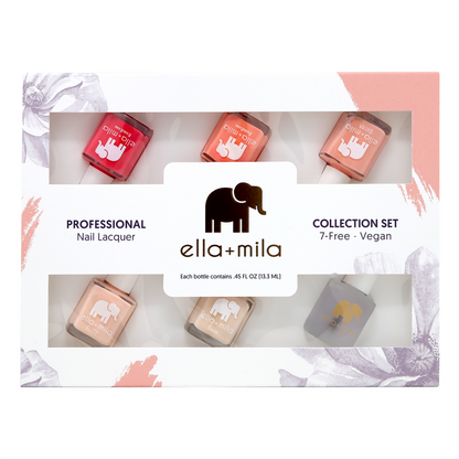 Ombre Collection Set B 5-pack nail polish gift box, front view
