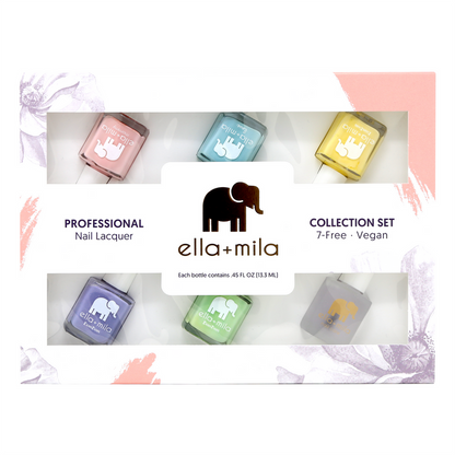 Ombre Collection Set C 5-pack nail polish gift box, front view