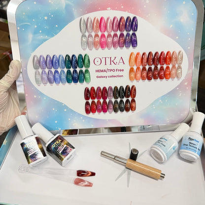 OTKA5 Galaxy Cat Eye Gel Collection 36 colors + free Water Drop Top Coat and Magnets