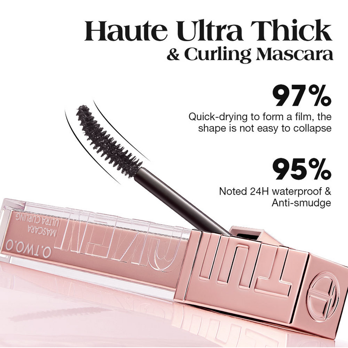 O.TWO.O HAUTE ULTRA THICK AND CURLING MASCARA