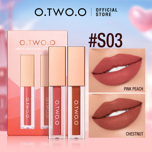 O.TWO.O MATTE LOCK COLOR LIP GLAZE SET